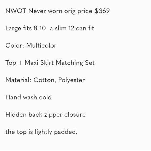 NWOT La Republique Boho Floral Top & Skirt - Picture 9 of 9